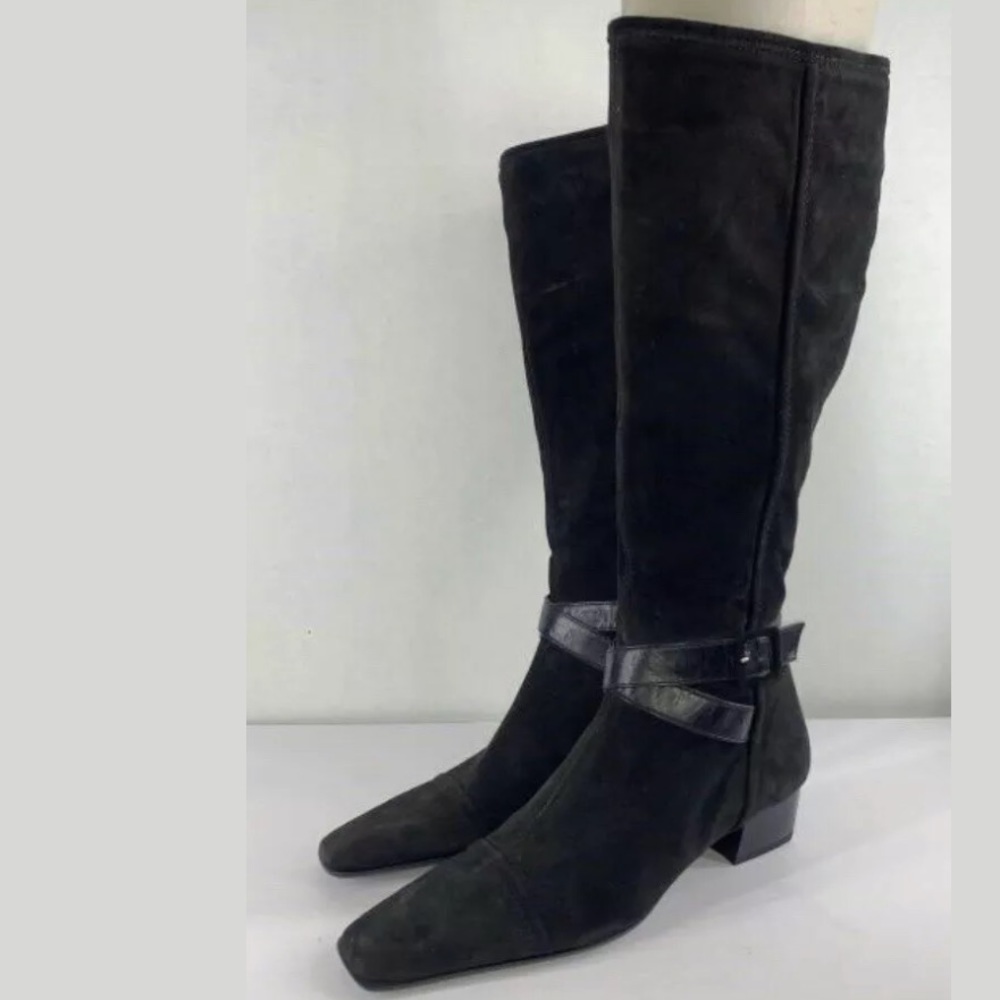 Sesto Meucci Women Tall Black Suede Boots